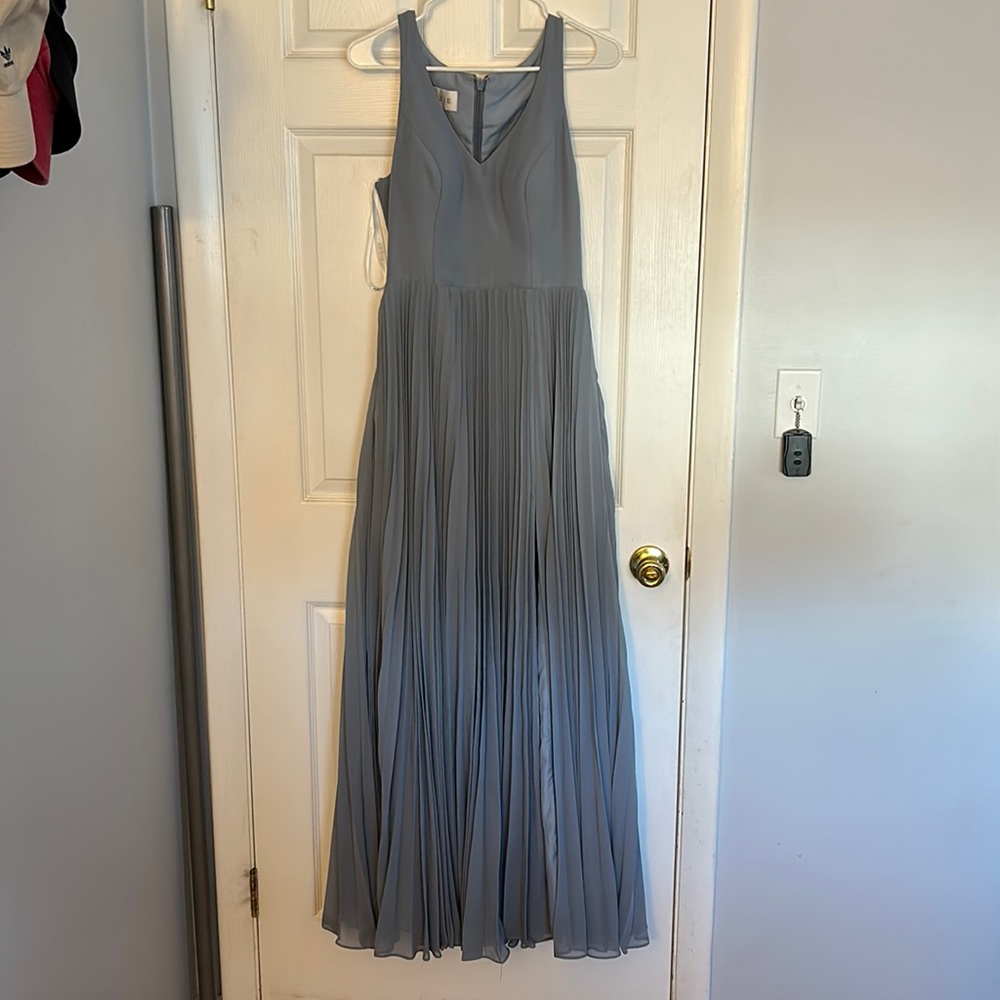 Brand new, never worn, never altered dusty blue azazie dress